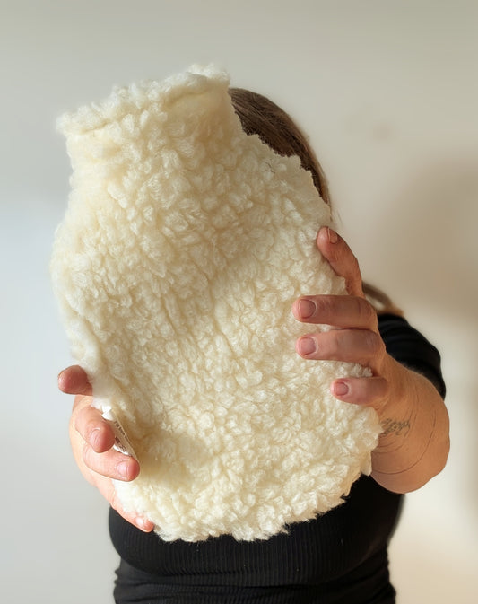 Kleine Wärmflaschen Bezug aus Schurwolle "Knuddel Buddel"