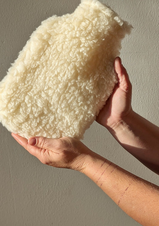 Kleine Wärmflaschen Bezug aus Schurwolle "Knuddel Buddel"