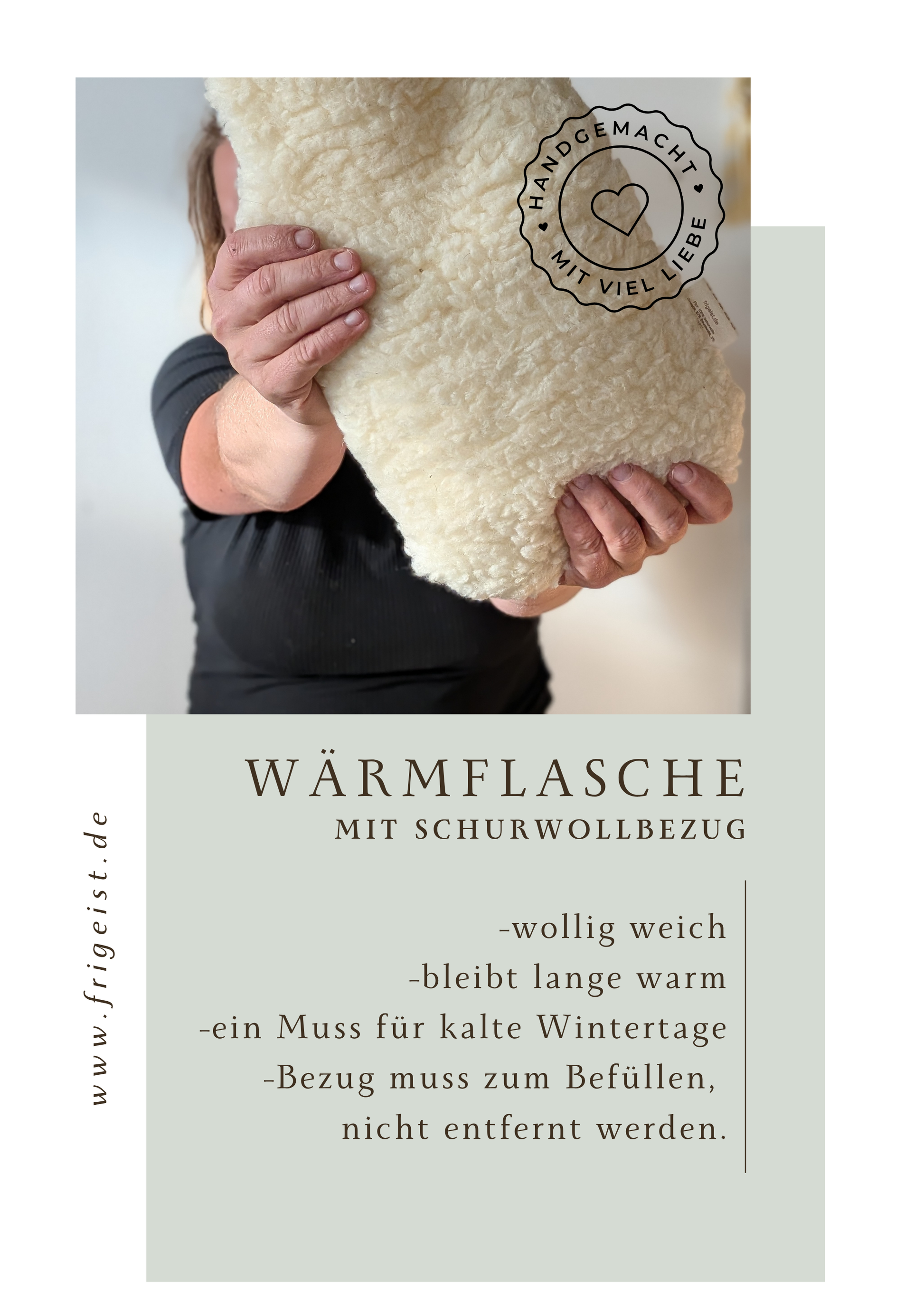 Personalisierbare Wärmflaschenhülle